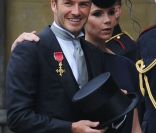 Victoria et David Beckham lors du mariage de Kate et William le 29 avril 2011 