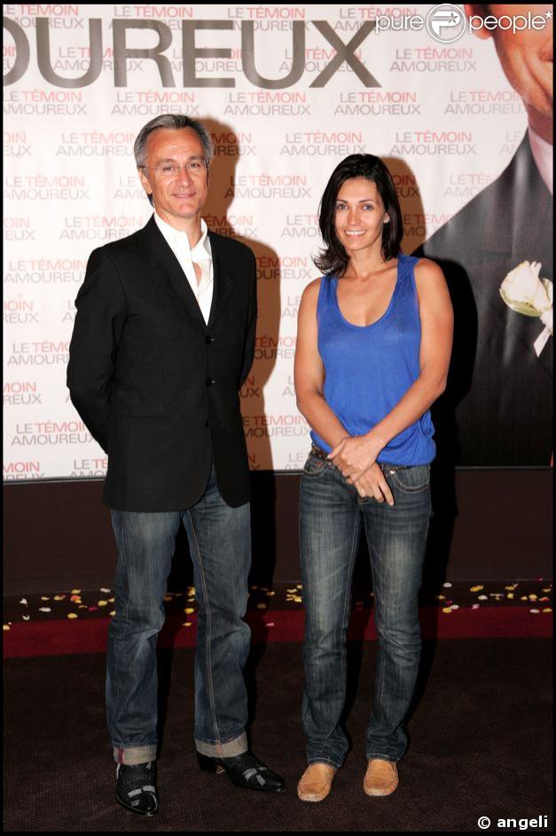 Adeline Blondieau et Laurent Petitguillaume à la première du film Le témoin Amoureux