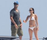Eva Longoria et son compagnon Eduardo Cruz, à Marbella, juillet 2011