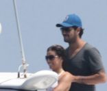 Eva Longoria et son compagnon Eduardo Cruz, à Marbella, juillet 2011