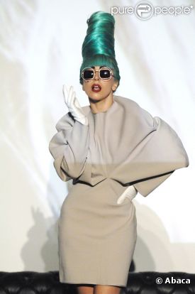 Lady Gaga, lors de son voyage à Singapour, le 7 juillet 2011.