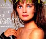 Paulina Porizkova en couverture de Vogue dans les années 80 