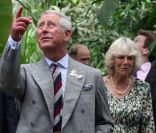 Le prince Charles et son épouse Camilla Parker Bowles célébraient le 10e anniversaire du Projet Eden, dans le Devon, le 12 juillet 2011.