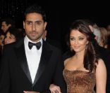 Aishwarya Rai et Abhishekh Bachchan aux Oscars en 2011<br />