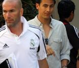 Zinedine Zidane lors de l'entrainement avant le match Los Angeles-real de Madrid le 15 juillet 2011