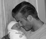 David Beckham et sa fille Harper, sur le twitter de Victoria Beckham