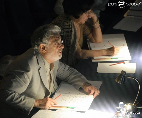 Placido Domingo en pleine forme à Moscou le 18 juillet 2011, pour le lancement d'Operalia 2011, qui se déroule dans la capitale russe jusqu'au 24 juillet.