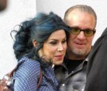Jesse James et Kat von D. avant leur rupture, à Los Angeles, le 14 mai 2011.