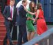 Pré-soirée de mariage organisée en l'honneur de Zara Phillips et Mike Tindall, le vendredi 29 juillet 2011, à Edimbourg. Le prince William et Kate Middleton arrivent sur le yacht. 