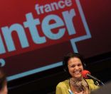 Isabelle Giordano, dans les studios de France Inter, le 28 janvier 2011. 