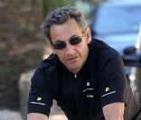 Nicolas Sarkozy en plein effort en juillet 2011. 