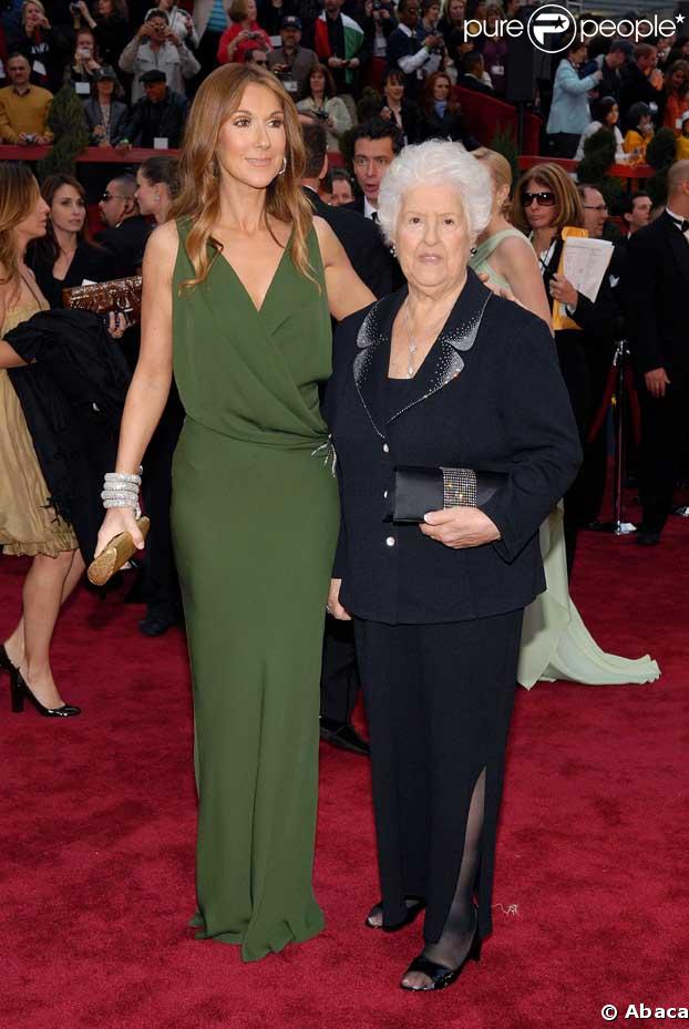 Celine Dion et sa maman Thérèse 