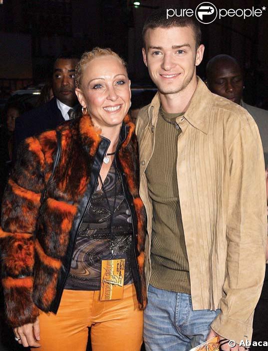 Justin Timberlake aux côtés de sa mère