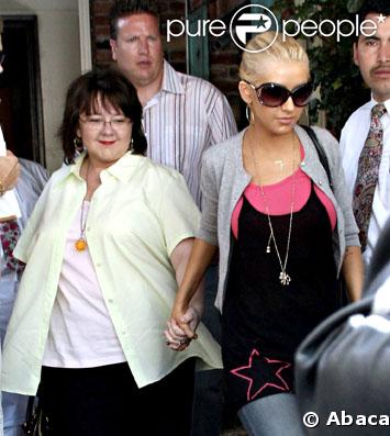 Christina Aguilera et sa mère