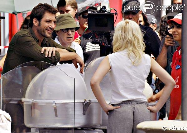 Javier Bardem, Woody Allen et Scarlett Johansson