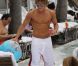 Diego Forlan en vacances à Miami le 12 août 2011