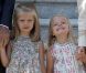 Leonor et Sofia au palais de la Zarzuela. Le 19 août 2011