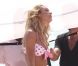 Candice Swanepoel lors d'un shooting photo réalisé pour Victoria's Secret à Saint-Barthélémy le 12 août 2011
