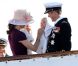 Le prince Frederik et la princesse Mary de Danemark le 22 août 2011, au premier jour de leur croisière estivale à bord du Dannebrog avec leurs jumeaux, le prince Vincent et la princesse Joséphine, à Skagen. 