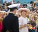  Il y a toujours foule pour le couple princier, encore plus lorsqu'il voyage avec ses jumeaux âgés de sept mois... 
 Le 23 août 2011, au deuxième jour de la croisière estivale de Frederik et Mary de Danemark, leurs jumeaux, le prince Vincent et la princesse Joséphine, leur ont volé la vedette, lorsque le Dannebrog a jeté les amarres à Hanstholm. 