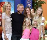 Rick Schroder et son épouse Andrea, en famille, pour la projection de la version 3D du Roi Lion, à Los Angeles, samedi 27 août 2011.