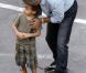 Jennifer Lopez profite des moindres moments de répit durant le tournage de son clip Papi pour profiter de ses enfants...