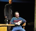 Bruno Solo et Dominique Pinon répète  L'Ouest Solitaire  au Théâtre Marigny, à Paris, le 26 août 2011.