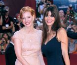 Jessica Chastain et Lucila Sola lors du festival de Venise le 4 septembre 2011, pour la présentation du film Wilde Salome 