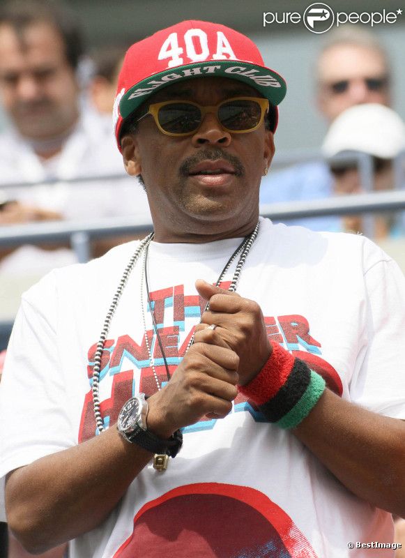 Le réalisateur new yorkais Spike Lee n'a rien raté du match opposant Serena Williams à Ana Ivanovic à l'US Open le 5 septembre 2011 