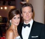 Colin Firth et son épouse Livia lors de la présentation au festival de Venise du film La Taupe le 5 septembre 2011