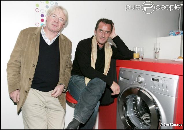 Christophe Dechavanne et Patrice Carmouze complices de toujours. Ici en 2005 à Paris