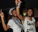  Daniel et Morgan s'amusent comme des petits fous lors d'une soirée au Duplex à Paris le 26 août 2011 