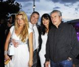 Mariage de Jean-Marie Bigard et Lola, au Café Barge, à Paris. Claude Lelouch et Valérie ont célébré les tourtereaux ! Le 3 septembre 2011