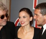 Antonio Banderas, Elena Anaya et Pedro Almodóvar à l'avant-première de  La Piel que Habito , à Rome le 20 septembre 2011