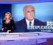 Claire Chazal, sur le plateau du JT de 20 heures de TF1, dimanche 18 septembre 2011. Elle y reçoit Dominique Strauss-Kahn pour sa première élocution télévisuelle depuis l'affaire du Sofitel.