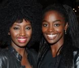 Inna Modja et Aïssa Maïga lors du lancement de l'Opel Ampera, Port de Suffren, le mercredi 21 septembre 2011