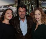 Marilou Berry, François Cluzet et Florence Darel lors du lancement de l'Opel Ampera, Port de Suffren, le mercredi 21 septembre 2011