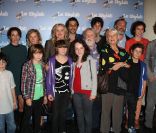 L'équipe du long métrage lors de l'avant-première du film Le Skylab à Paris le 27 septembre 2011