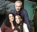 Le mannequin Jade Foret à l'âge de 13 ans dans sa maison et avec sa famille en Belgique, le 17 mars 2004