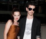 Roxane Mesquida et son ami lors de la soirée Hogan by Karl Lagerfeld, le vendredi 30 septembre 2011.