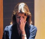 Caroline de Monaco émue lors de  l\'inauguration de la plaque hommage à Yakov Kreizberg, à Monaco. 2  octobre 2011