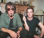Thomas Dutronc et son père Jacques, 25 juillet 2000.