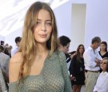 Marie-Ange Casta au défilé printemps-été 2012 de Chloé lors de la Fashion Week parisienne le 3 octobre 2011