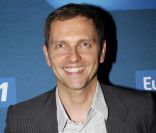 Thomas Hugues lors de l\'avant-première du film Polisse dans les locaux d\'Europe 1 à Paris le 3 octobre 2011