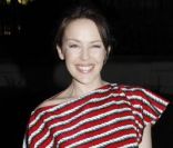 Kylie Minogue à la Fashion Week à Paris