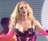 Britney Spears en plein concert à Saint-Petersbourg en Russie le 22 septembre 2011