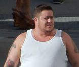 Chaz Bono en coulisses de l'émission Dancing With The Stars, diffusée sur ABC. 11 octobre 2011