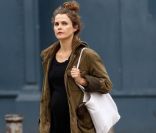 Keri Russell se laisse aller côté look alors qu'elle attend son deuxième enfant. New York le 13 octobre 2011