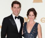 John Krasinski et sa femme Emily Blunt, le 18 septembre 2011 à Los Angeles.