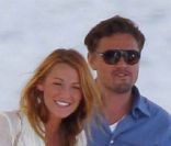 Blake Lively et Leonardo DiCaprio, au large d\'Antibes, le 17 mai 2011.